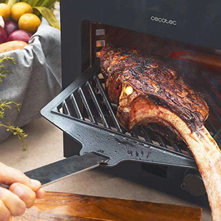 Elektrogrill Cecotec Txuletaco 8000 Inferno 850C 2200W 31 x 35,5 x 36,5 cm Schwarz – Bild 5