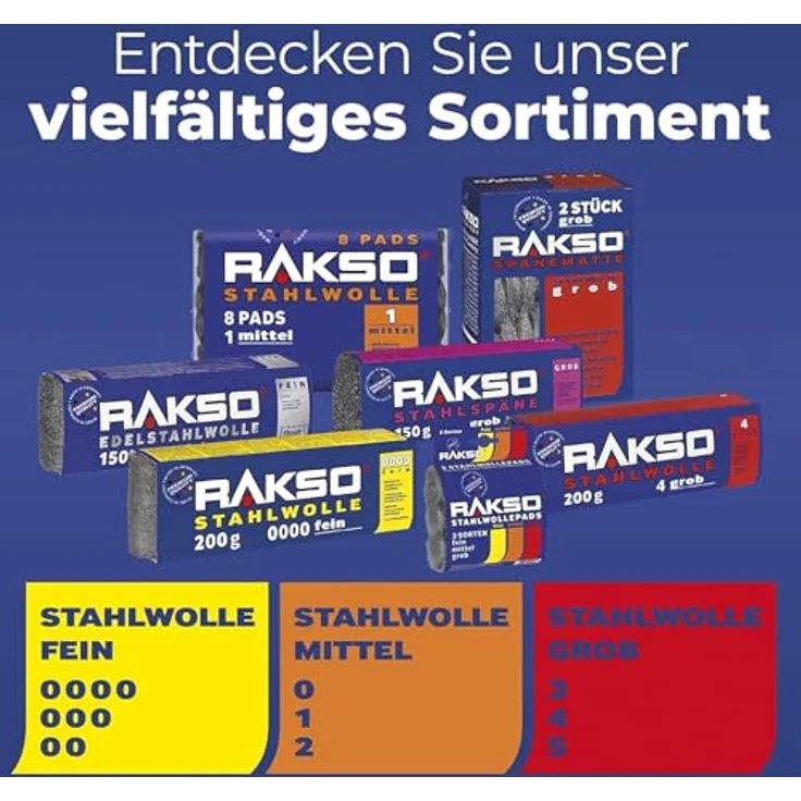 Rakso Stahlwolle 200g 0000 extrem fein – Bild 6