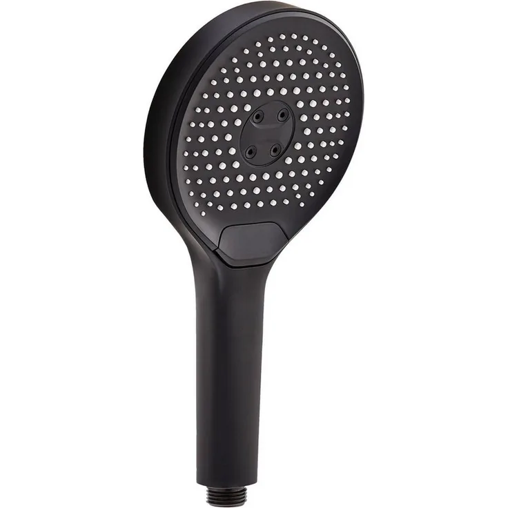 SCHÖNER WOHNEN-Kollektion Handbrause GLAIA, wassersparender Duschkopf rund, Mattschwarz, 3 Strahlarten