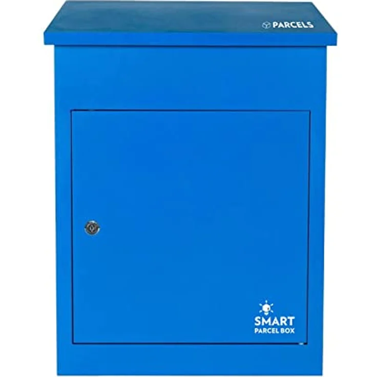 Smart Parcel Box SMART PARCEL BOX blau 44x35x58, Paketbriefkasten zur Wandmontage, Briefkasten für Pakete & Briefe – Bild 2