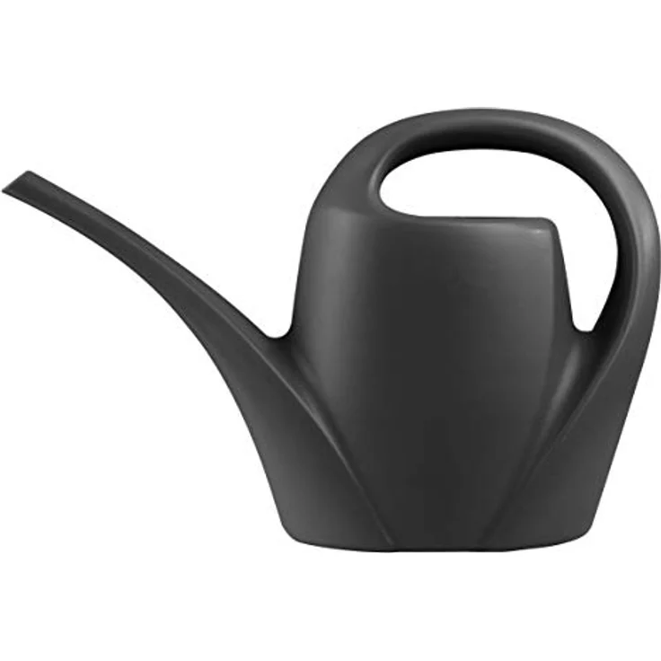 greemotion Gießkanne, Blumengießkanne mit langem Ausgießer, Kunststoff, 1,5 l schwarz – Bild 4