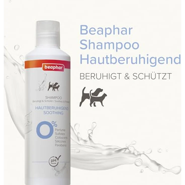 beaphar Tiershampoo Hautberuhigendes Shampoo für Hunde & Katzen, 250 ml mit Calendula und Aloe Vera, pH-neutral – Bild 3