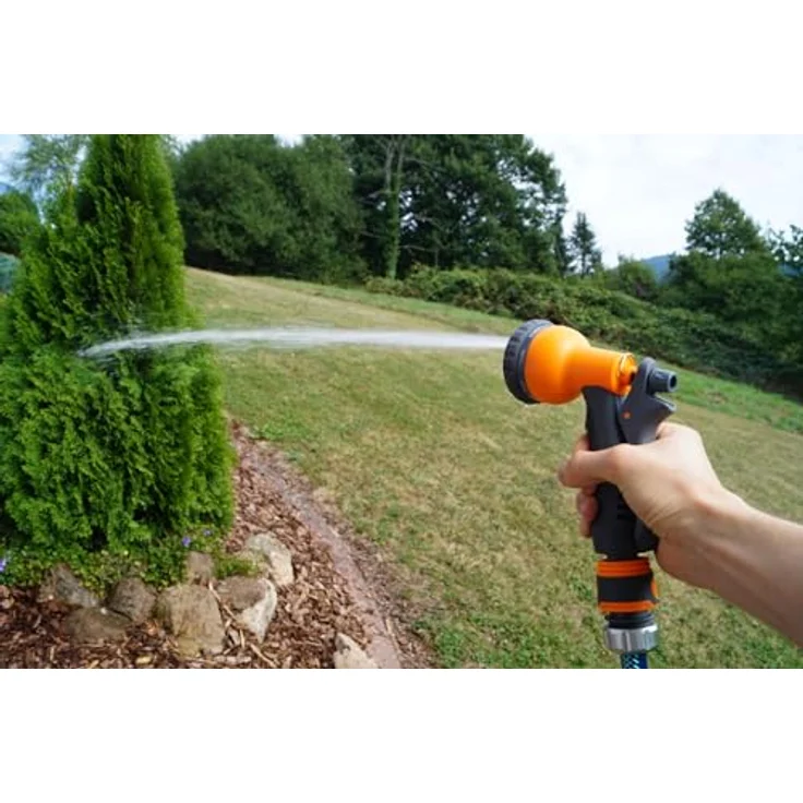 Jardinion Gartenbrause Multibrause mit 7 Wasserstrahl-Einstellungen, Handbrause für effektive Gartenbewässerung – Bild 3