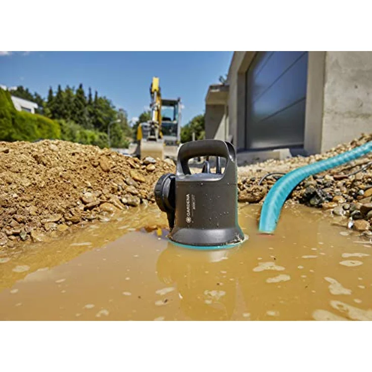 Gardena Dirty 9000 (09040-20) Schmutzwasserpumpe 300 Watt 9.000 l/h Entwässerung max. Förderhöhe 6 m max. Förderdruck 0,6 bar max. Wassertemperatur 35 °C IP Schutzart IPX8 – Bild 4