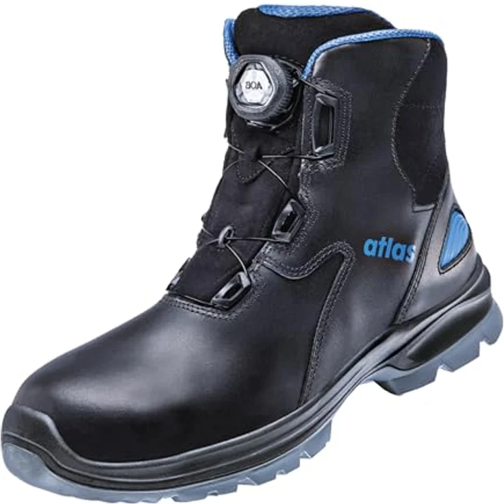 ATLAS SL 9845 XP BOA, knöchelhoher Sicherheitsschuh aus waterproof Glattleder, S3, ESD, blau, Gr. 36 – Bild 2