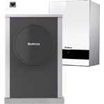 Buderus Logatherm WLW196i-2-4, Schallreduzierte Luft-Wasser-Wärmepumpe, 5 kW bei A7/W35, bivalent silent plus, Weiß