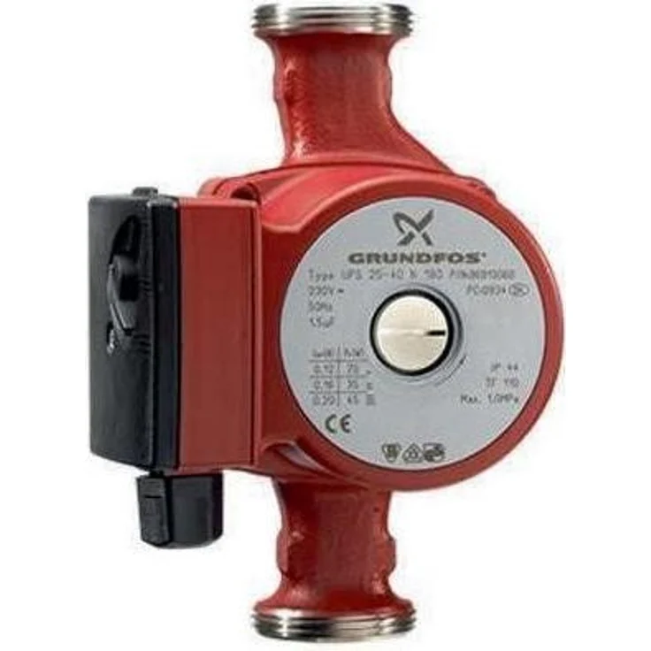 Grundfos UP Serie 100, Zirkulationspumpe 150mm, UP 20-45 N, Edelstahl-Schraubverbindung, max. Mediumtemperatur 110°C
