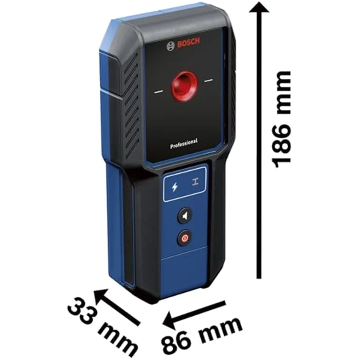 Bosch Professional GMS 100-23, Leitungsortungsgerät mit IP54 Schutz, Markierungsloch für Metall und stromführende Kabel – Bild 2