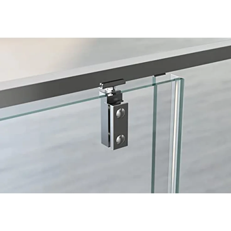 NEXTREND Nischendusche NT606 FLEX, Drehtür an Festfeld mit 6 mm Nano Klarglas, Breite 1000 mm, Profilfarbe Chrom – Bild 5