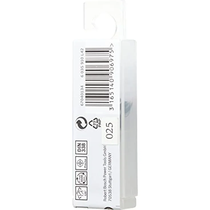 Bosch Metallspiralbohrer 2608577188 DIN 338 2,0 mm HSS PointTeQ (10), 1 W, 230 V, Gr – Bild 4