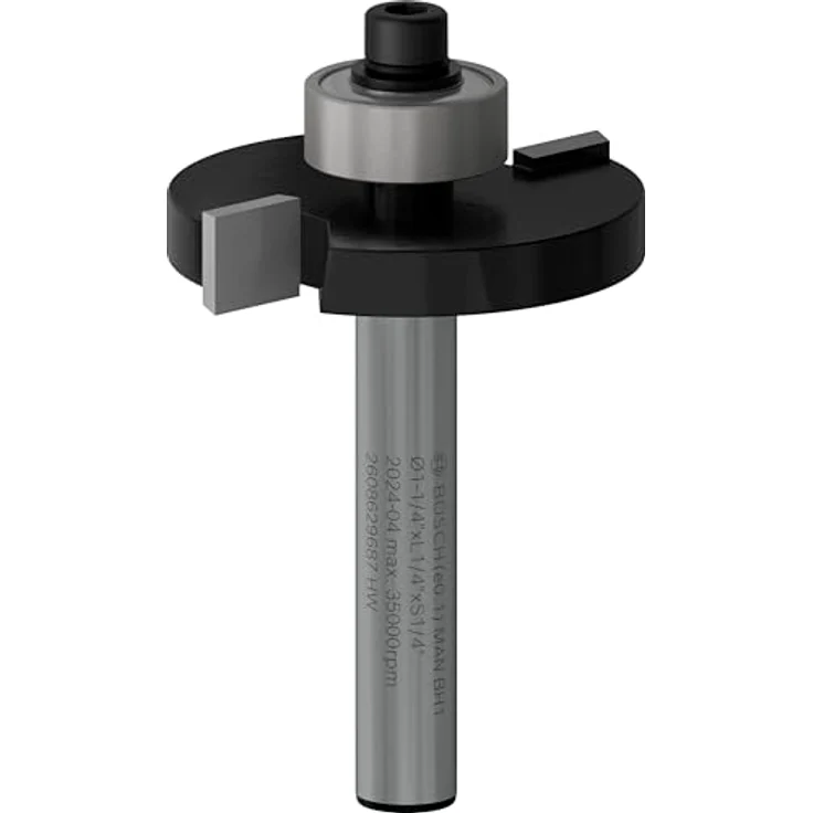 BOSCH PRO Nutfräser L 1/4" Schaft 1/4", Präzisionsfräser für Holzverbindungen mit langlebigen Carbide-Zähnen – Bild 1
