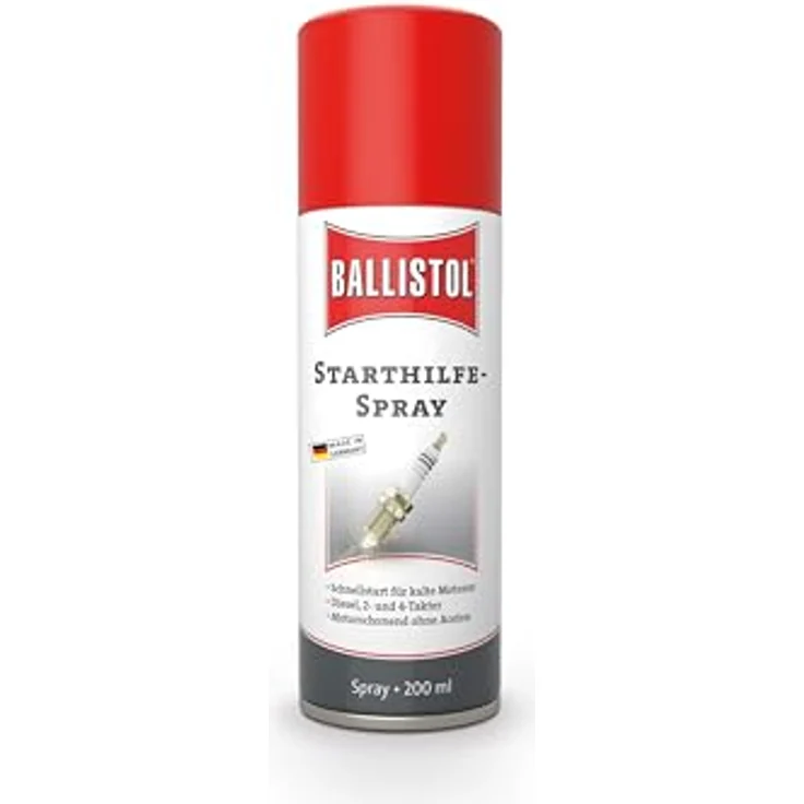Ballistol Starthilfe-Spray 200 ml, motorschonend für Diesel- und Motorradmotoren, ideal für kalte und feuchte Bedingungen – Bild 2