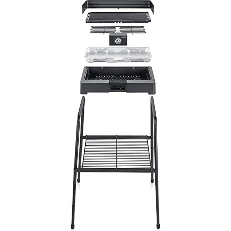 Severin Standgrill m. Windschutz PG 8563 sw Elektrogrill – Bild 5
