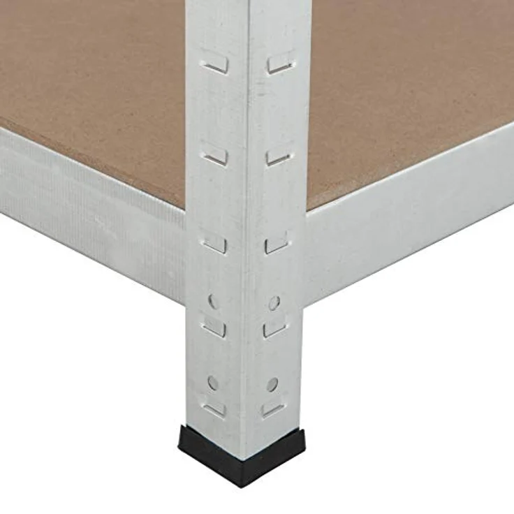 Steckregal Werkstattregal Kellerregal Schwerlastregal Metallregal Lagerregal Verzinkt - 160x80x40cm | 320kg – Bild 5