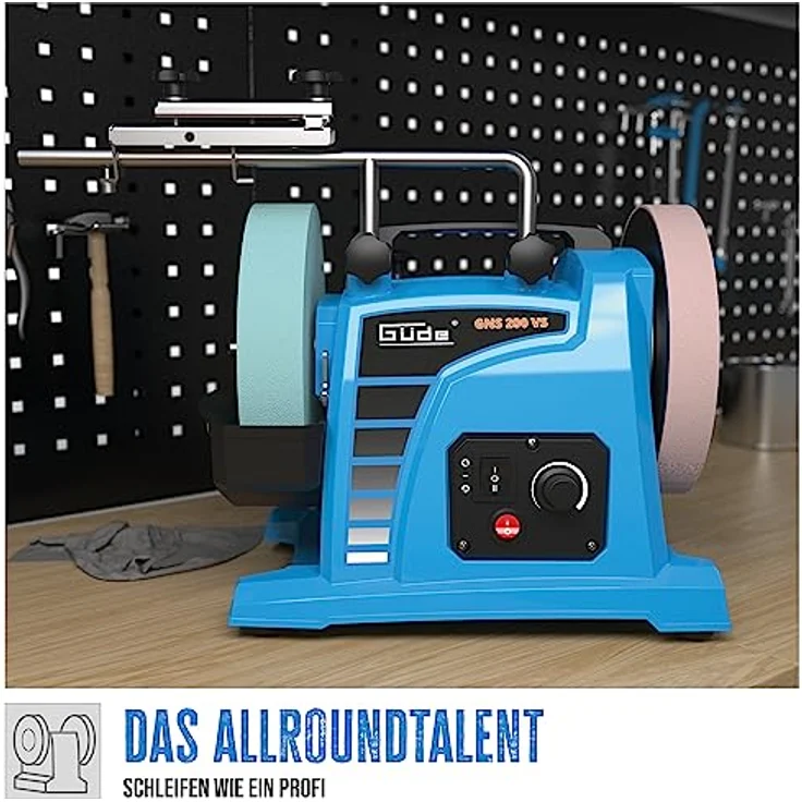 Güde 55247 GNS 200 VS Nassschleifer (230 V, 120 W, 200 mm Trocken- und Nass-schleifscheibe) – Bild 2