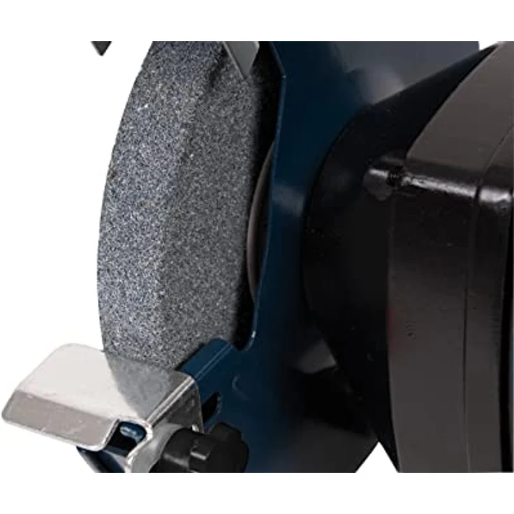 FERM Doppelschleifmaschine 250W - 150mm - Incl. P36 und P60 Schleifsteinen, Schutzbrille und Funkenfänger – Bild 4