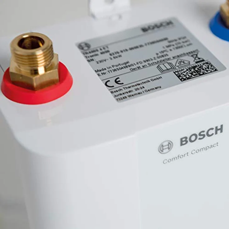 Bosch Tronic 4000 5 ET, elektrischer Kleindurchlauferhitzer mit 4,5 kW und Energieklasse A, kompakt und weiß – Bild 3