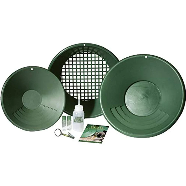 Garrett 786156004900 Gold Pan Kit 13275 Goldsucher-Set, Grün – Bild 3