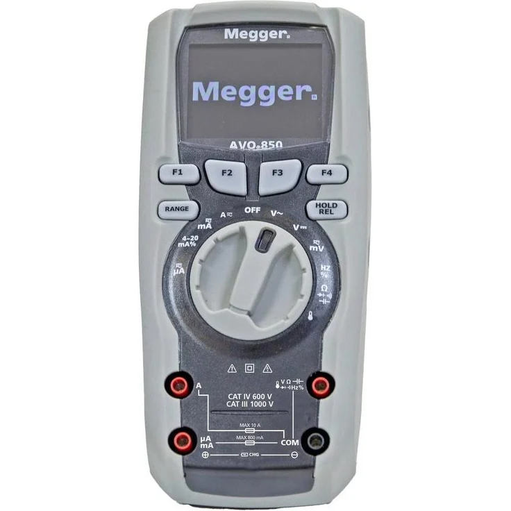 Megger AVO850, Digital-Multimeter Echteffektiv mit TFT-LCD-Display, 50.000 Counts, CAT III 1000 V & CAT IV 600 V, Bluetooth-Funktion