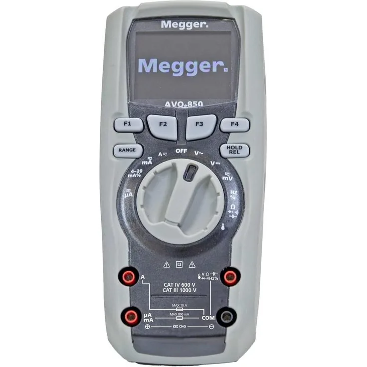 Megger AVO850, Digital-Multimeter Echteffektiv mit TFT-LCD-Display, 50.000 Counts, CAT III 1000 V & CAT IV 600 V, Bluetooth-Funktion