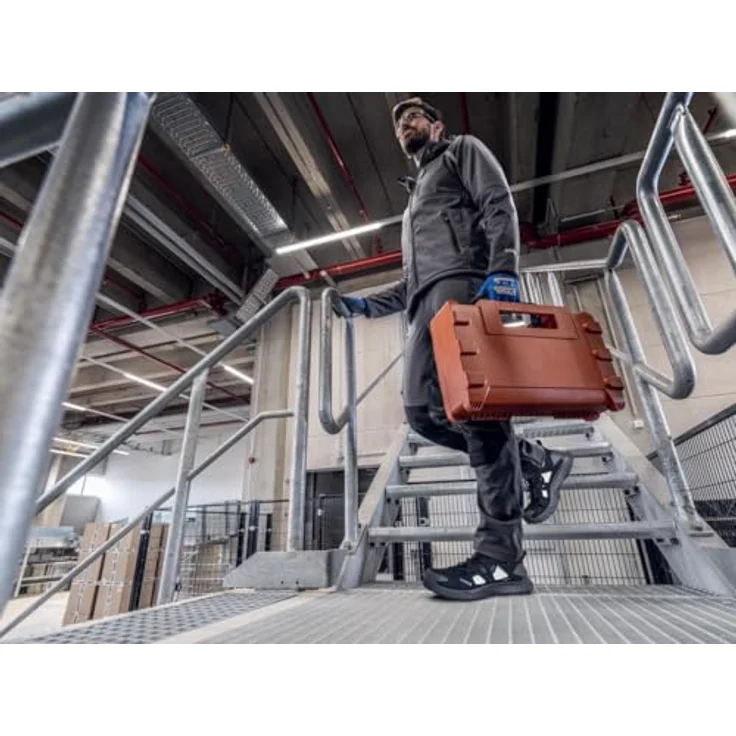 Uvex 1 x-craft Sandale S1PL FO SC SR, atmungsaktive Arbeitssandale in schwarz, Größe 36 mit dämpfender Zwischensohle – Bild 5