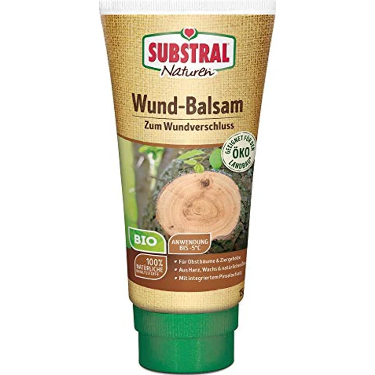 Substral Naturen Bio Wundbalsam, Wundverschlussmittel , das elastische Baumpflaster nach dem Baumschnitt, 150 g – Bild 1