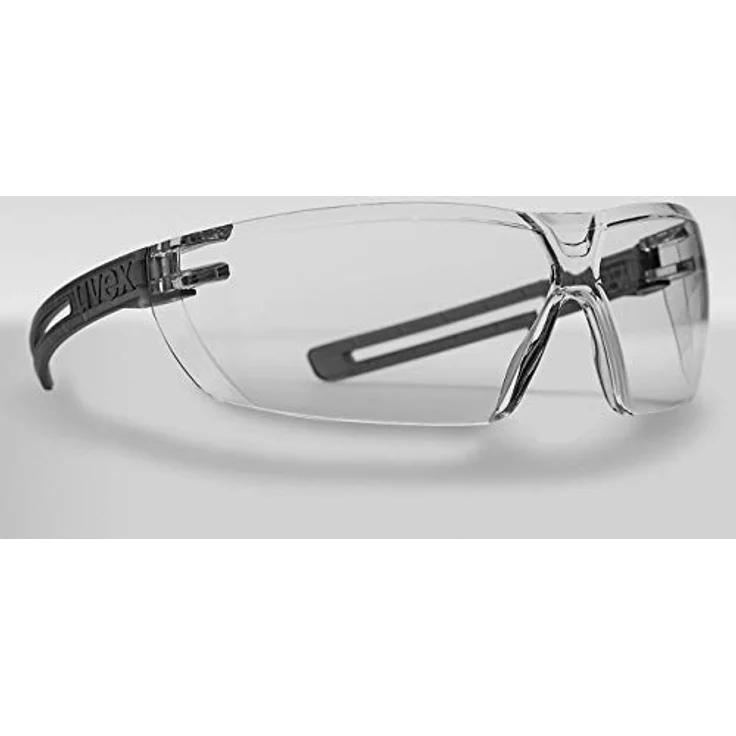uvex x-fit Schutzbrille 9199 - Kratzfest & Beschlagfrei, 100% UV-400-Schutz - Sicherheitsbrille mit Klarer Scheibe - Chemikalienbeständige Arbeitsbrille für Labore gelb/grau – Bild 6