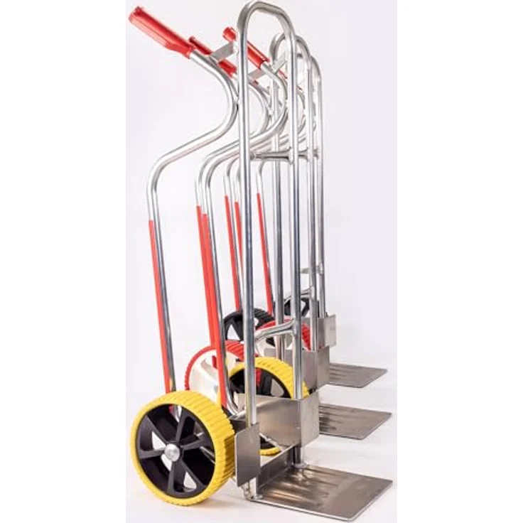 RLW-Gerätevertrieb Sackkarre Aluminium, Alu-Sackkarre 200 kg mit großer Ladeschaufel 280x280 mm, Made in EU – Bild 2