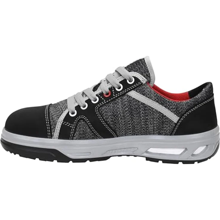 Elten Sicherheitsschuhe Sicherheits-Halbschuh Sensation XX10 ESD S3, Gr. 41, wasserabweisendes Nubukleder, rutschfeste PU/PU-Sohle WELLMAXX L10, antistatische ESD PRO Einlegesohle – Bild 3
