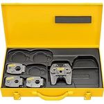 Rems Pressringe S Set (V 15+18+22 MINI Z8, mit Zwischenzange, Stufenlos schwenkbar, im Stahlblechkasten) von Remshelfer, Zangen