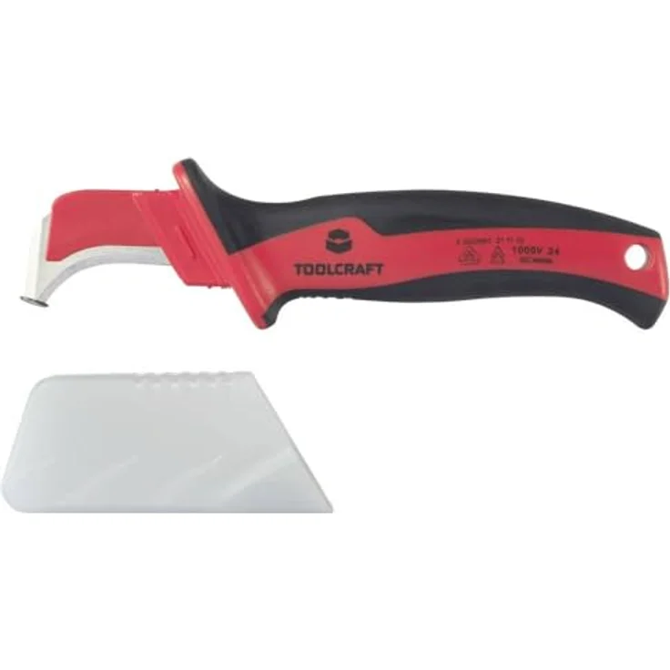Toolcraft TO-9625914 VDE DIN EN 60900 Kabelmesser aus Rostfreiem Stahl 420, ergonomischer Sicherheitsgriff – Bild 2