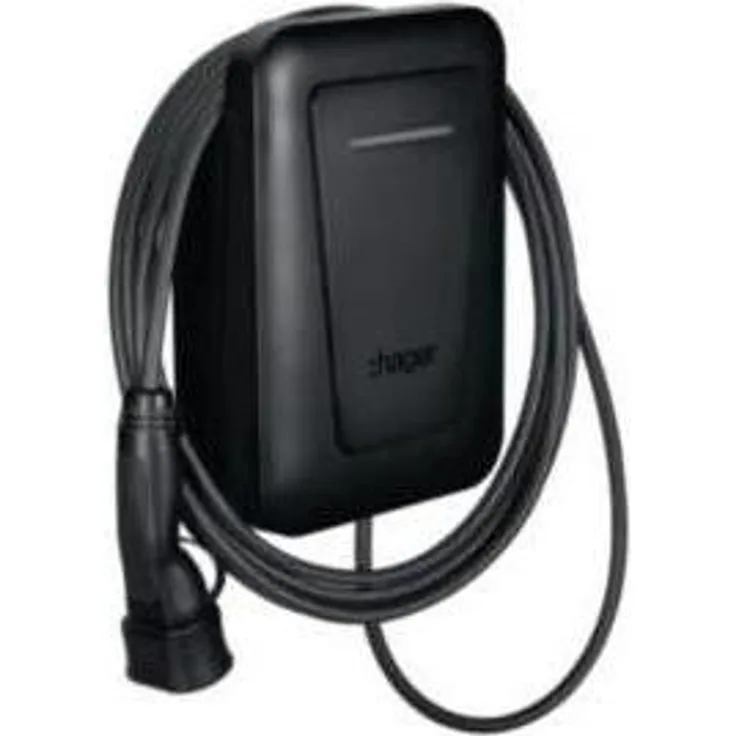 Hager Witty Plus, Elektroauto Ladestation mit 22 kW Ladekapazität, 6,5m Kabel, MID OCPP, IP55 Schutz, PV-Überschuss-fähig