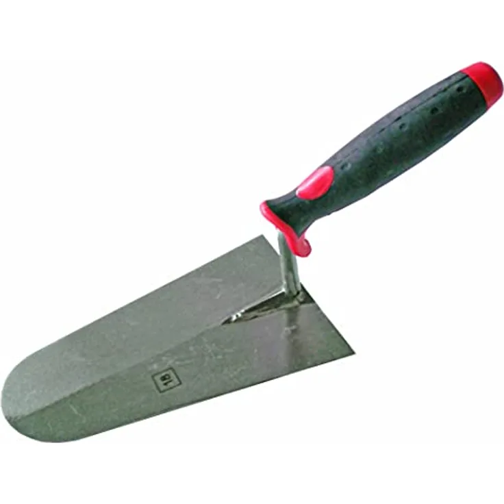 Nespoli N0D1905118 Maurerkelle mit runder Spitze, Gummigriff, 18 cm