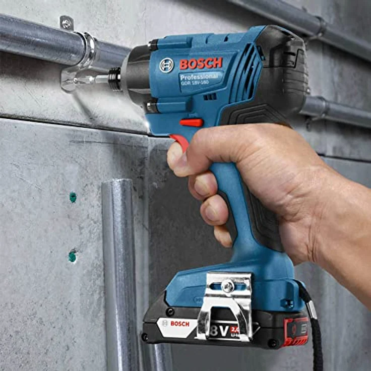 Bosch Professional 18V System Akku Drehschlagschrauber GDR 18V-160 (max. Drehmoment: 160 Nm, Schrauben M6 - M14, 1-4''-Innensechskant, ohne Akkus und Ladegerät, in L-Boxx) – Bild 4