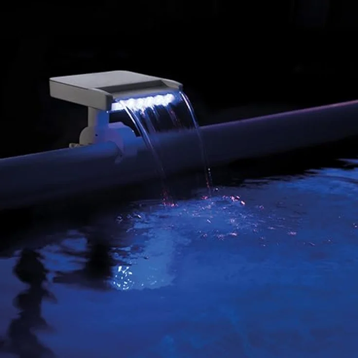 Intex 28090 Springbrunnen Multi-Color LED Wasserfall Becken Sprayer Cascade Pool – Bild 6