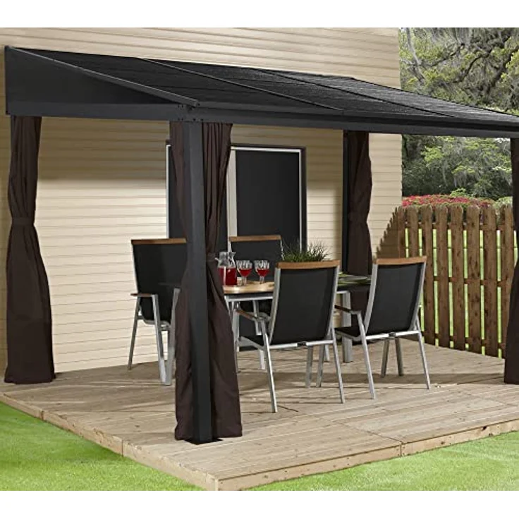 Sojag Aluminium Terrassenüberdachung Portland 1014 | Anthrazit | 288x426x240 cm – Bild 2