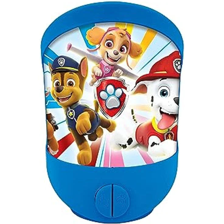 Lexibook® Paw Patrol Taschenlampe Wandlicht Tisch-Nachtlicht Lampe mit Timerfunktion, LED, Kunststoff, blau – Bild 2