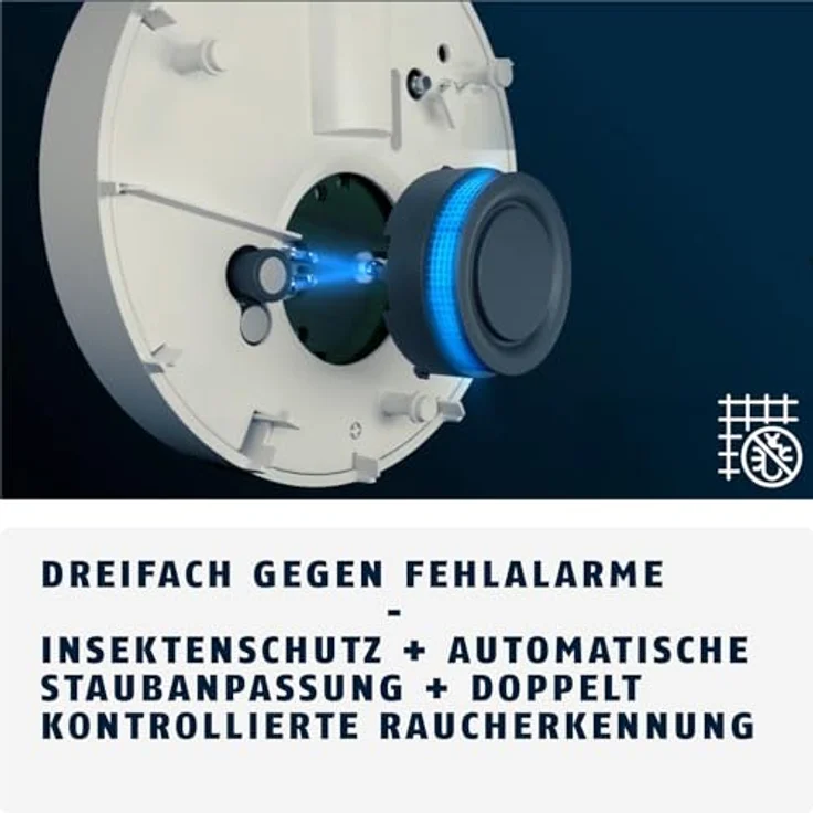 ABUS PREFIRA CONNECT, vernetzbarer Rauchwarnmelder mit 10-Jahres-Batterie und 3-facher Fehlalarm-Reduzierung – Bild 4