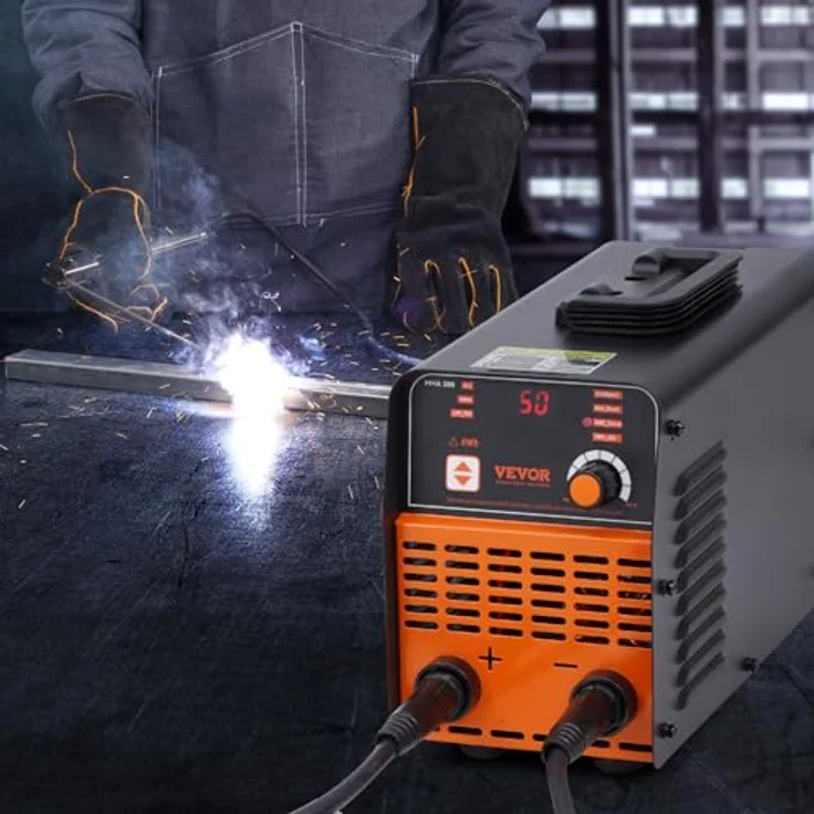 VEVOR MMA-200-NA 220 V Schweißgerät, 160 A Lichtbogenschweiß-/Lift-WIG-Gerät mit LED-Display, tragbares 2-in-1-Gerät mit Hot Start und Anti-Stick-Funktion – Bild 8
