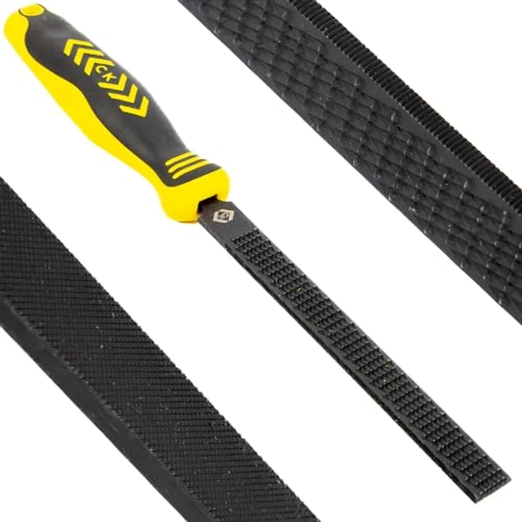 C.K Kombinierte Feile und Raspel, 150 mm, mit ergonomischem Zwei-Komponenten-Griff und haltbarem Kohlenstoffstahl – Bild 1
