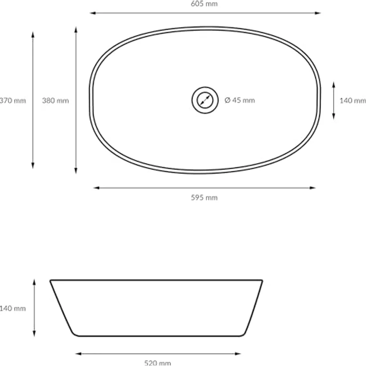 ECD Germany Waschbecken – Bild 5