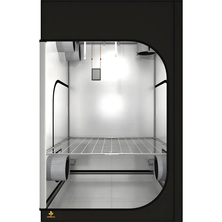 Secret Jardin Dark Room DR150, 150x150x217cm, modernes Growzelt mit hochreflektierender Innenbeschichtung und robustem Gestänge