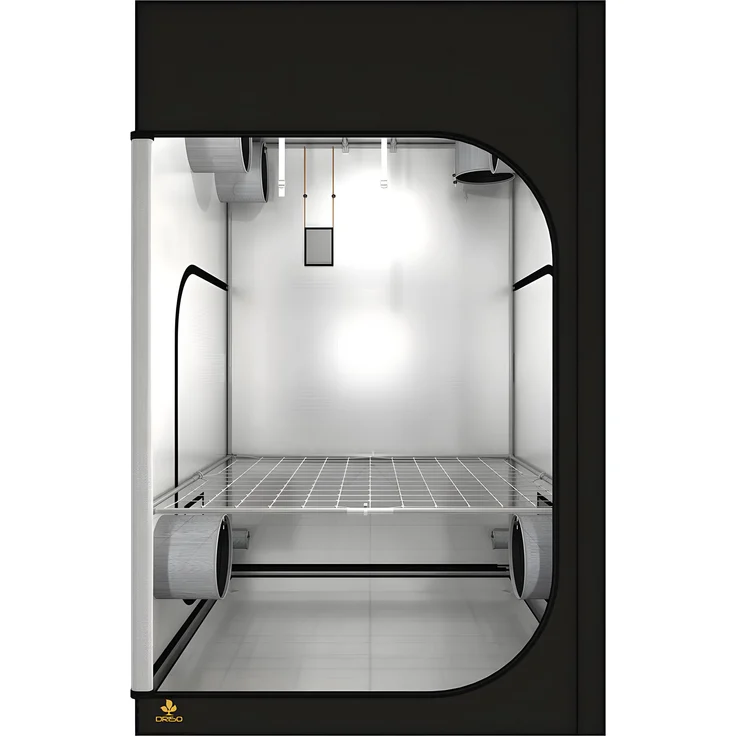 Secret Jardin Dark Room DR150, 150x150x217cm, modernes Growzelt mit hochreflektierender Innenbeschichtung und robustem Gestänge