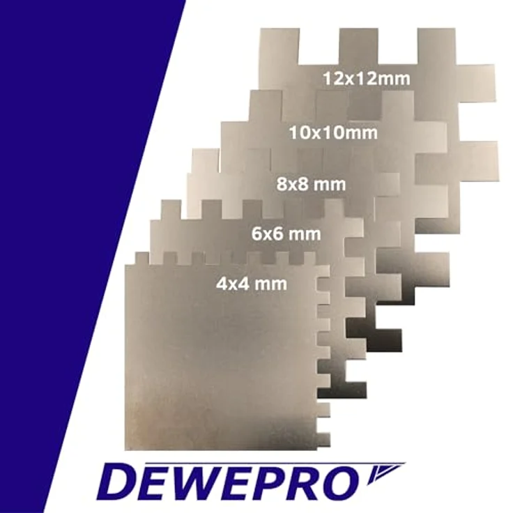 DEWEPRO® Zahnkelle - Zahnspachtel - Glättekelle gezahnt - Zahnung: 10x10mm - Zahnglättekelle - Modell PROFI – Bild 3