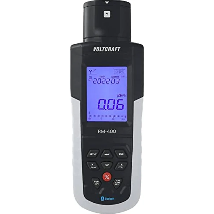 VOLTCRAFT RM-400 Geigerzähler Strahlung Alpha, Beta, Gamma, Röntgen akustischer Warnton, inkl. Auswertungssoftware, Datenlogger – Bild 3