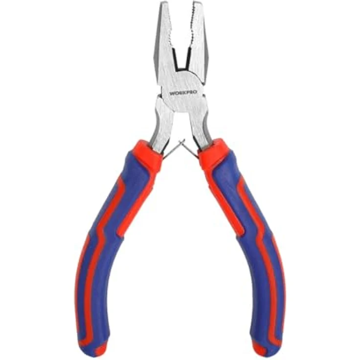 WORKPRO Miniatur Universalzange 11 cm, mehrfarbig, kompakte Zange für präzise Anwendungen