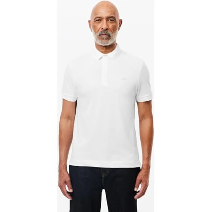 Lacoste Poloshirt Herren Poloshirt PARIS Regular Fit Kurzarm (1-tlg) in Unifarbenem Baumwoll-Piqué mit Logostickerei, kurzem Seitenschlitze am Saum – Bild 5