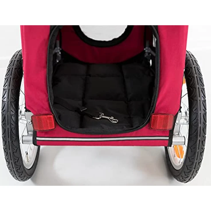 Trixie Fahrrad-Anhänger schwarz-rot S: 53 × 60 × 60 (117) cm – Bild 5
