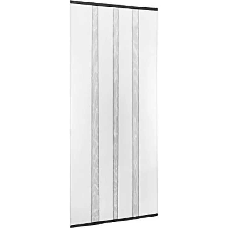 Ventanara® Insektenschutz Fliegengitter Vertikal Lamellen Türvorhang schwarz 100 x 210 cm – Bild 1