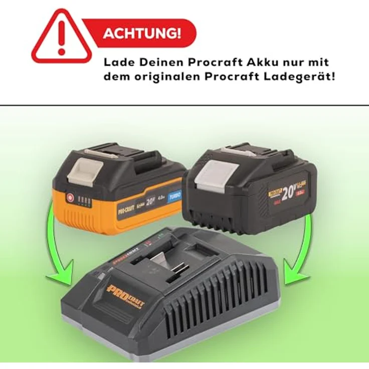Procraft PA18ProDFR2-1B-C Akku Bohrschrauber 20 V, 30 Nm Brushless, inkl. 2,0 Ah Akku, Ladegerät, 13 tlg. Bit Set und Koffer – Bild 7